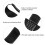 Motorcycle Rear Wheel Tie-Down Strap Black 2 pcs 7