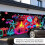 Housse de porte de garage de Noël activée par UV 7,6 x 5 pi 3