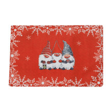 Napperon de Noël avec motif d'un homme de la forêt et de dessin animé