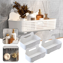 Organisateur de douche mural en plastique (1 pièce)