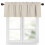 Beige stanglommekappe 42x12" lysfiltrering 1 panel 1
