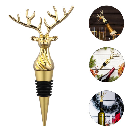 Πώμα Μπουκάλι Golden Elk Head για Γυάλινα Μπουκάλια 1 Τεμάχιο
