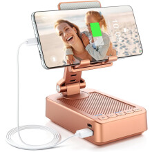 Suporte para celular Rose com rotação de 360 e som surround.