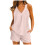 Women's Lounge Set Soft Solid Color 2-Piece 1