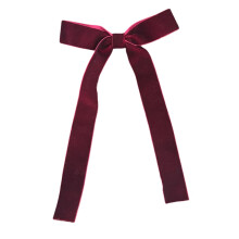 Laços de Natal de veludo vermelho, 12 peças, 13 x 18 cm (5,1 x 7,1 polegadas).