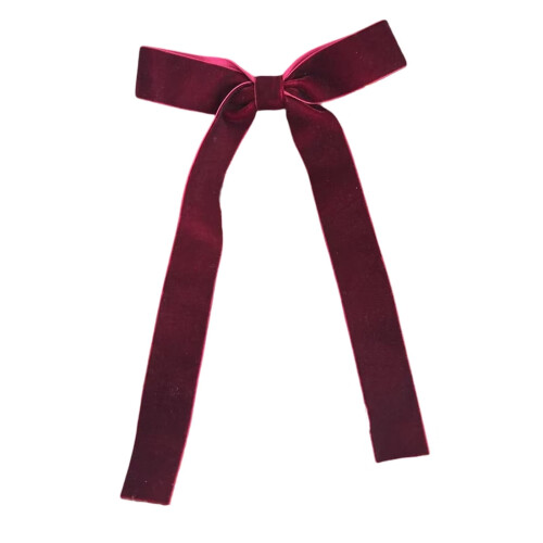Laços de Natal de veludo vermelho, 12 peças, 13 x 18 cm (5,1 x 7,1 polegadas).