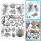 Διαφανείς σφραγίδες θαλάσσιας ζωής για scrapbooking 6,3x4,33 ίντσες 1