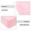 Caixa para lenços umedecidos de bebê rosa, 13,1 x 10,2 x 4,7 cm 7