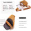 Bolsa transversal de couro marrom grande 6