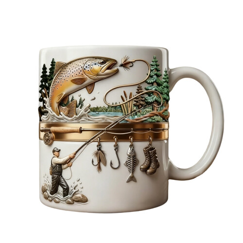 Mug de pêche en céramique 325 ml