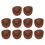 Mini Black Cowboy Hats for Dolls 10-Piece 1