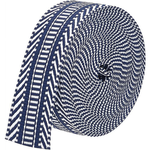 Polyester Jacquard Webbing 1,5 tommer 5 meter Midnatsblå