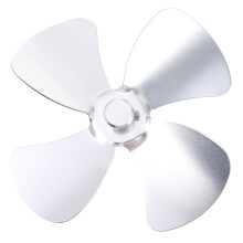 Ventilador de fogão silencioso com pás de liga de alumínio para lareira, 4 pás
