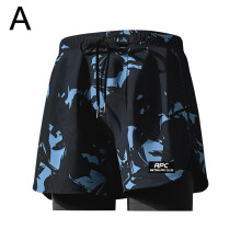 Herren-Badehose mit Kompressionsfutter 2-in-1