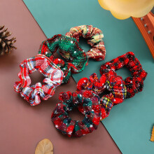 Chouchous de Noël à carreaux flocons de neige (6 pièces)