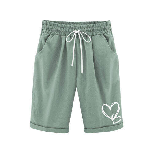Bermudashorts för flickor, gröna, 9-10 år