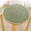 Pernă rotundă pentru scaun din lemn, verde, 34 cm 1