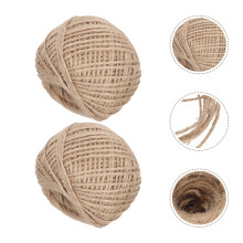 2 Rolls Twine String for Cooking Ropes in Brown 393.00X0.12X0.12in 3 Strands
