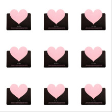 Tarjetas plegables con forma de corazón para ocasiones especiales (12 unidades)