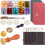 Kit de lacre de cera com contas, colher, carimbo, canetas e envelopes. 1