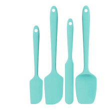 Set de spatule din silicon, 4 piese, mari, medii, mici, pentru tort