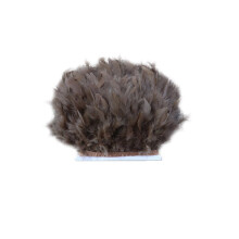 Turkey Feather Trim Natural 2M 4-6 Inch Fluffy