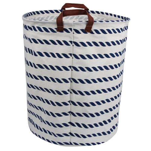 AUCHEN panier à linge imperméable rond bleu19,7x15,7x15,7 2