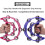 Half Moon Tambourine Double Metal Percussion Instrument 3