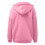 Damen-Kapuzenpullover in Dunkelrosa, Oversize, langärmelig, mit Reißverschluss 4