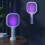 Electric Fly Swatter 3000V Rechargeable 2-in-1 5