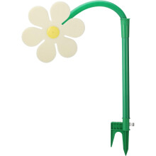 Crazy Daisy Sprinkler – 720 Rotating, Dancing Water Feature for Garden & Lawn (White)