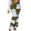 Damen-Jeans mit hohem Bund und Patchwork-Design (1 Paar) 1