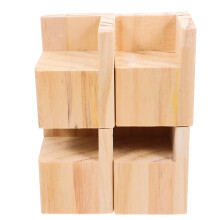 Extensiones de altura para mesa de madera, 4 piezas, 8,1  6,3  6,3 cm
