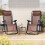 Klappbare Terrassenstühle, 2er-Set, braun, Zero Gravity Lounge 2