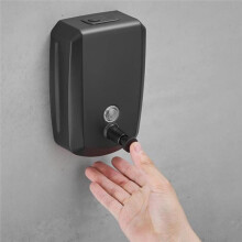 800ml Matte Black Soap Dispenser Wall Mounted 304 Stainless Steel Shampoo Liquid Pump for Bathroom Antique Brass