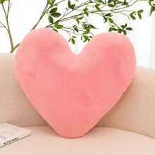 Heart Pillow Throw Cushion Soft Cotton 18x18 Inch