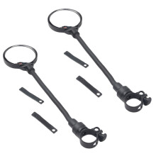 Bike Handlebar Mirrors Adjustable Plastic 2 pcs 14.7 x 3 in