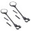 Bike Handlebar Mirrors Adjustable Plastic 2 pcs 14.7 x 3 in 1