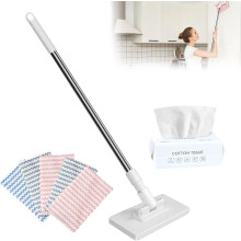 Snap Grip Mini Mop Retractable Gap Cleaner with 5 Cloths