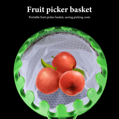 Obstpflückkorb mit Teleskopstange (1 Stück) 2