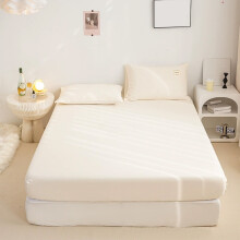 Drap-housse Queen en microfibre brossée beige (1 pièce)