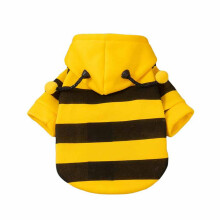 Yellow Bumblebee Hoodie for Small Dogs and Cats M-30cm