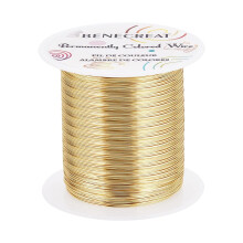 Jewelry Beading Wire Light Gold 26 Gauge 131 Yards