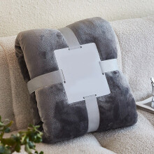 Blanket Soft Fuzzy Dark Gray 40x50