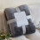 Blanket Soft Fuzzy Dark Gray 40x50 1