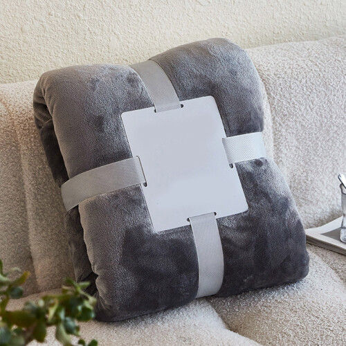 Blanket Soft Fuzzy Dark Gray 40x50