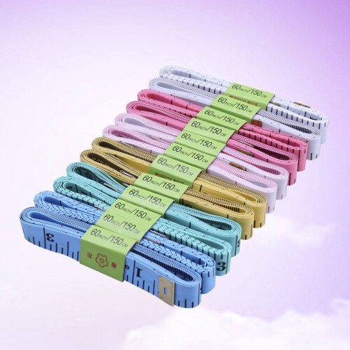 Flexible Measuring Tape Assorted Colors 10 pcs 1.5 m 1