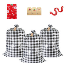 Extra große Weihnachtsgeschenktüten (56 x 31 Zoll), 3 Stück