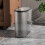 Plastic Trash Can with Press Top Lid 1.5 Gallon 1