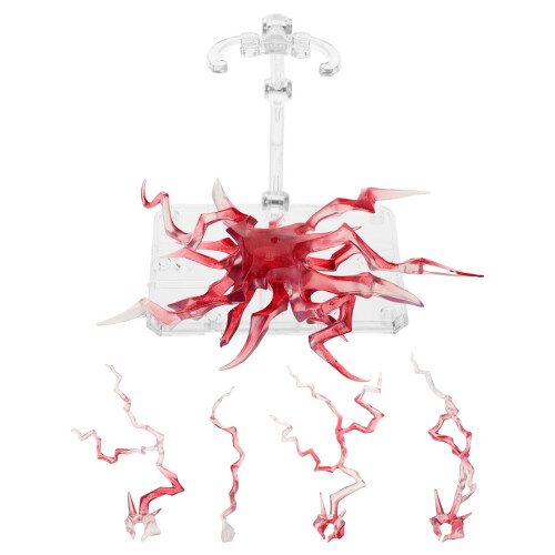 Supporto per action figure Pretyzoom in plastica rossa (1 set)